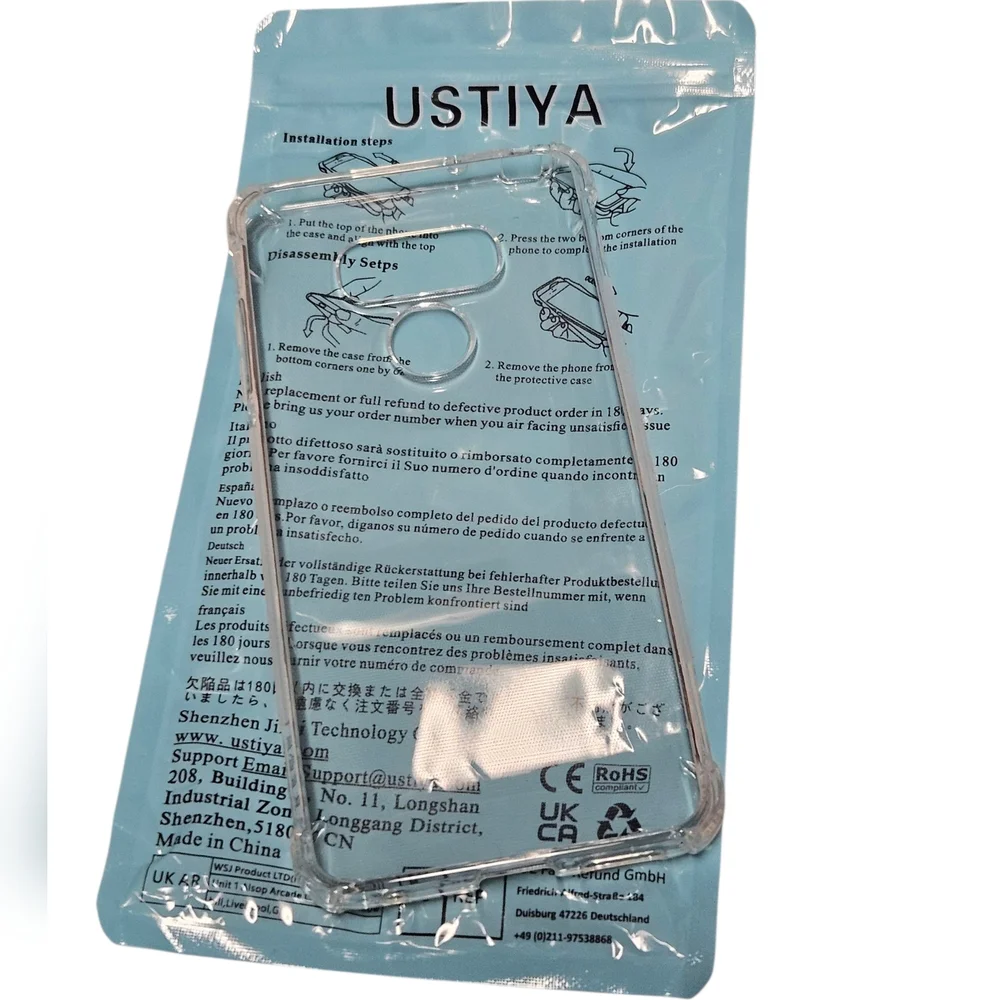 USTIYA Clear TPU Case for LG G6